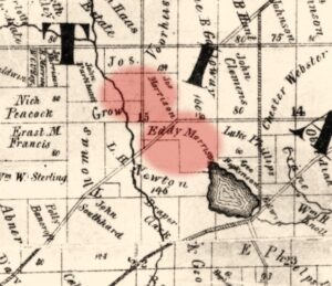 inset of map showing properties in Pontiac on road to lapeer