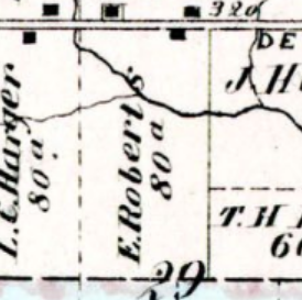 Section of map with Roberts property